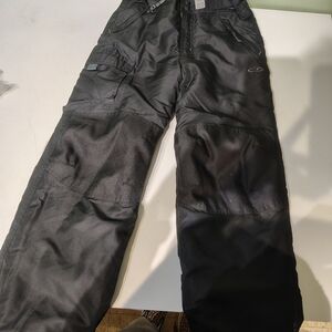 Champion Boys Black Snow Pants Ski Size Medium 8 Waterproof Winter Clothes
